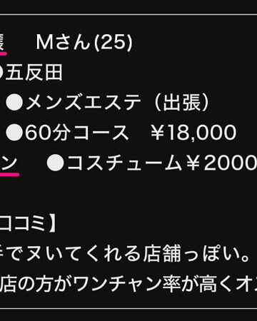 Mさんの清楚で美しい魅力を評価するレビュー